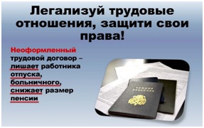 Памятка работнику о негативных последствиях теневой занятости. Памятка работнику о негативных последствиях теневой занятости.